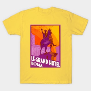 Vintage Travel Poster, Le Grand Hotel T-Shirt